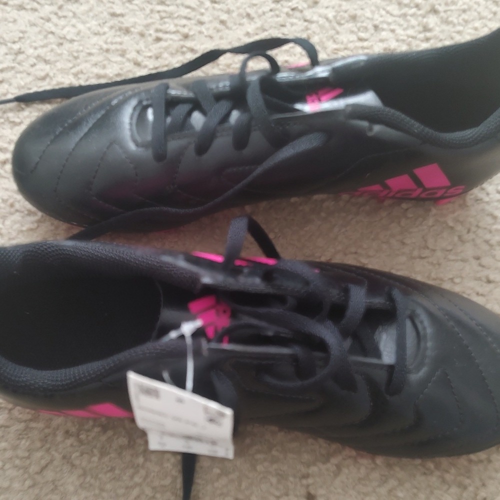 Adidas Goletto VII FG J Kids Soccer Cleats Black Pink FV2895 Size 5.5Y - Picture 5 of 6